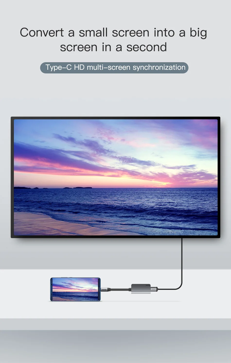 Baseus USB 3,0 type C концентратор 4K HDMI концентратор и PD флэш-зарядка USB C концентратор конвертер 3 порта USB для type C USB мобильных телефонов планшетов