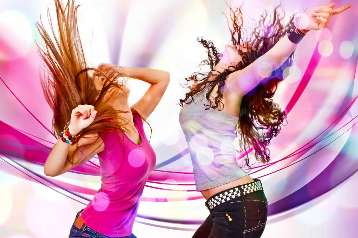 

music dancing disco motion colors style PYR039 wall art fabric poster custom print room decor home decoration (frame available)