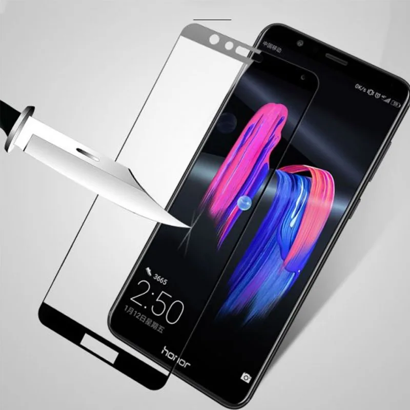 Чехол для Huawei Y3 Y5 Y6 Y7 Prime Y9 2018 2017 2019 полное покрытие закаленное стекло телефона Y 3 5 6