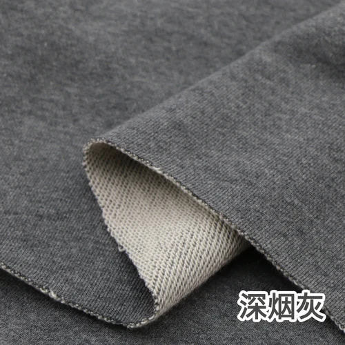 Dark gray Плотная трикотажная махровая толстовка с капюшоном из хлопка, спортивная одежда - Цвет: Dark gray