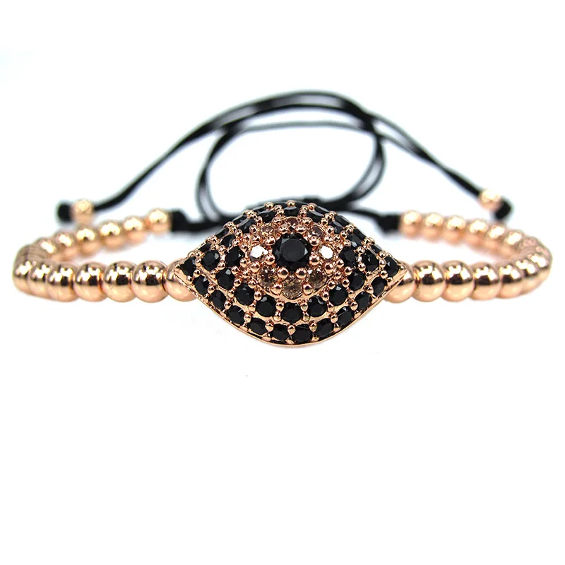 Известный бренд мужской браслет Хамса ружье черного цвета с закругленными