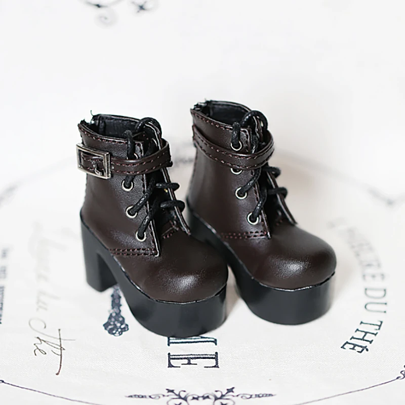 Туфли Allaosify BJD 1/3 1/4 для девочек черные белые коричневые туфли на высоком каблуке |