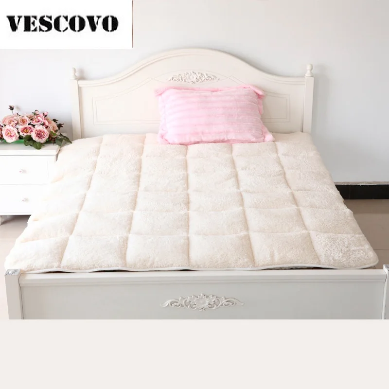 Супер-мягкая шерсть матрас флисовая подушка Бархатная зимний утолщенный теплый