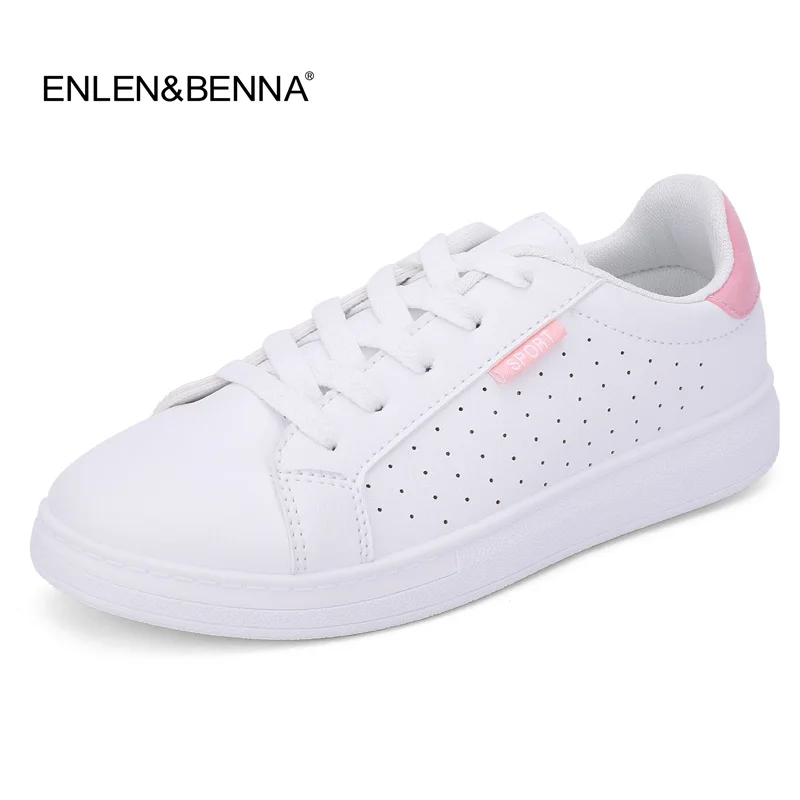 

2020 New Spring Summer White Shoes Sneakers Women Flat Leather Canvas Shoes Lace up Female Board Shoes Casual Shoes Female