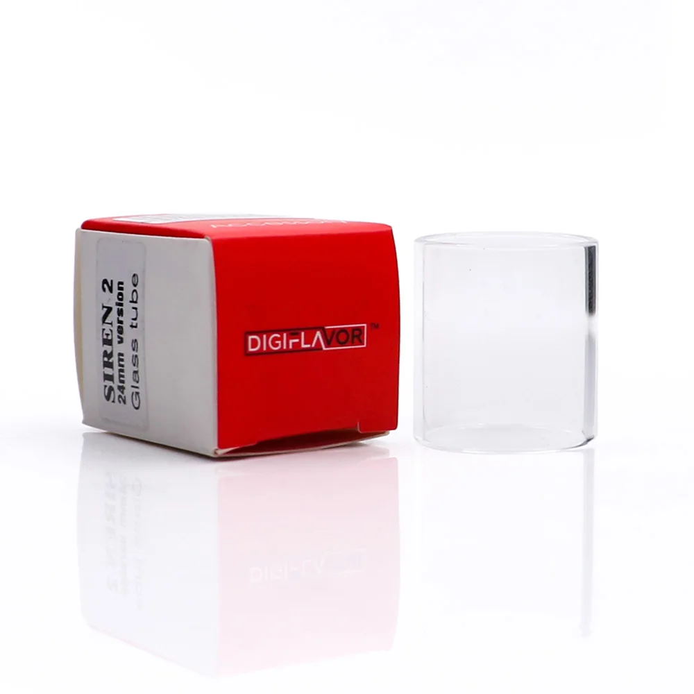 2 шт./лот Digiflavor siren v2 стеклянные трубки электронные cigarettte аксессуар замена для 22 мм