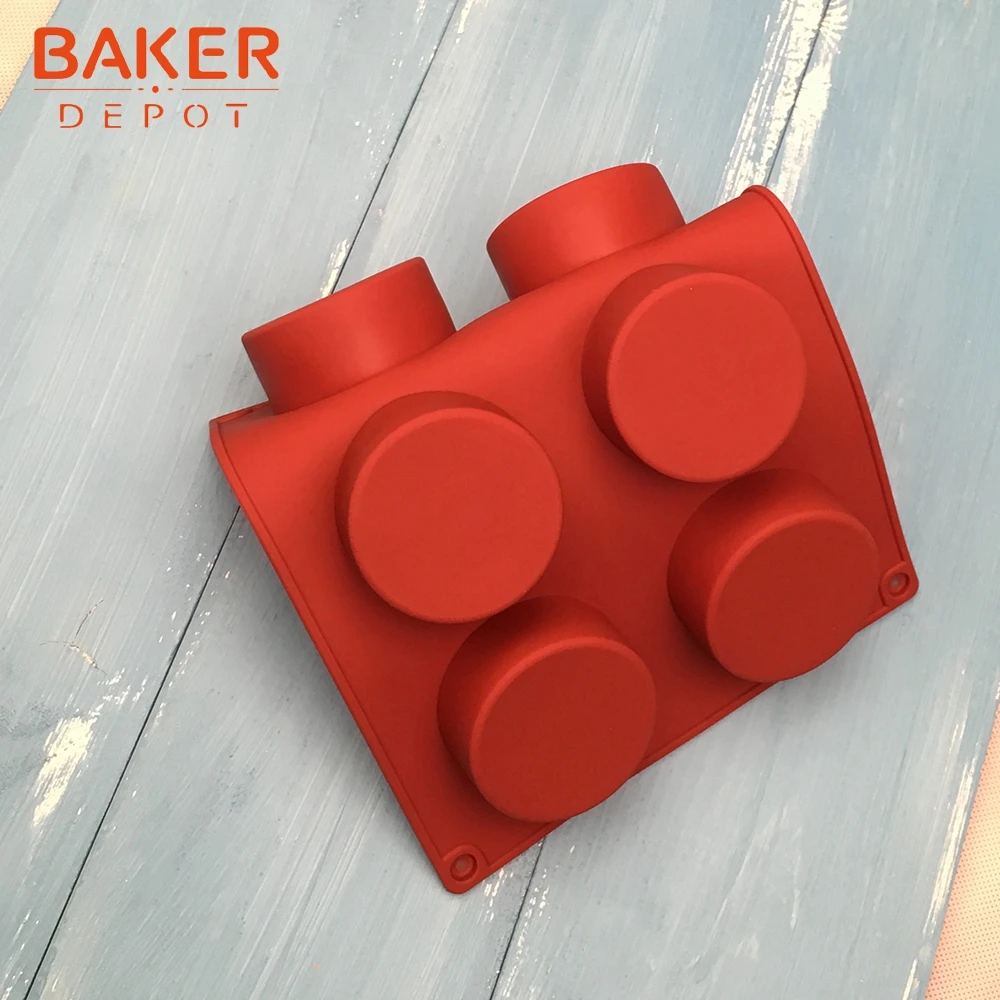 BAKER DEPOT, силиконовая форма для торта, выпечки, круглая форма для желе, пудинга, льда, мыла, печенья, хлебная выпечка, инструмент, маленькая форма для торта