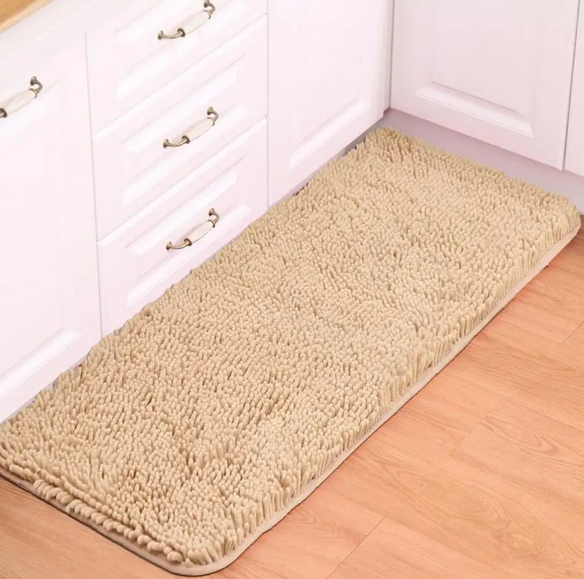 Коврик плюшевый из микрофибры впитывающий Мягкий Нескользящий для кухни