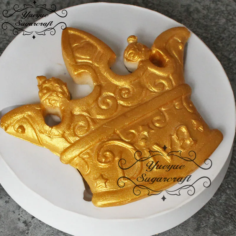 Yueyue Sugarcraft Корона силиконовые формы помадки плесень торт отделочных работ шоколад Gumpaste Плесень