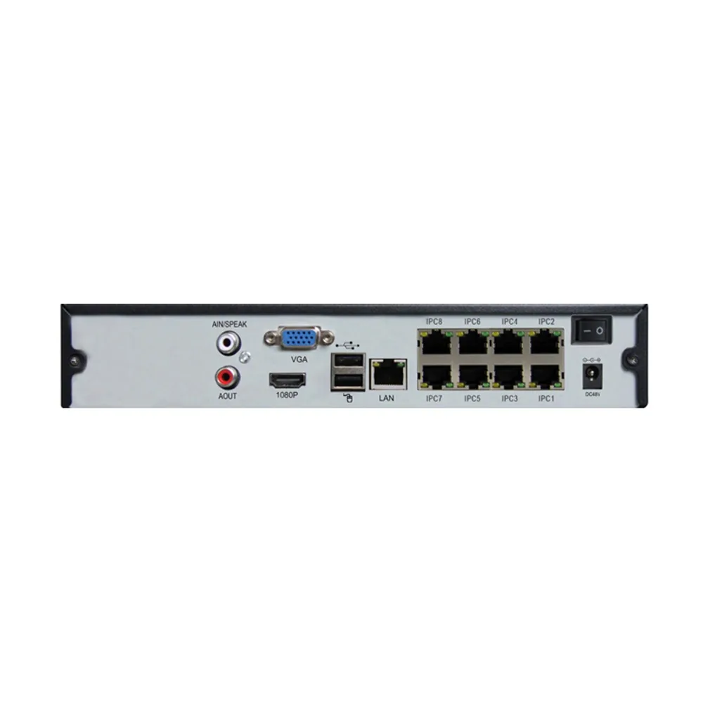 P2P ONVIF POE IP Камеры 1.3MP 8-КАНАЛЬНЫЙ NVR Комплекты Видеонаблюдения Системы 960 P |