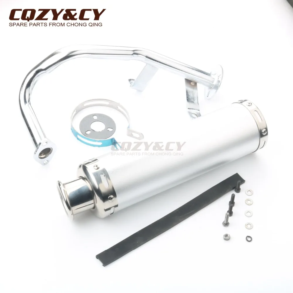 Высокопроизводительная выхлопная труба для скутера Longjia LJ50QT E 50 China GY6 139QMA 139QMB 50cc 4
