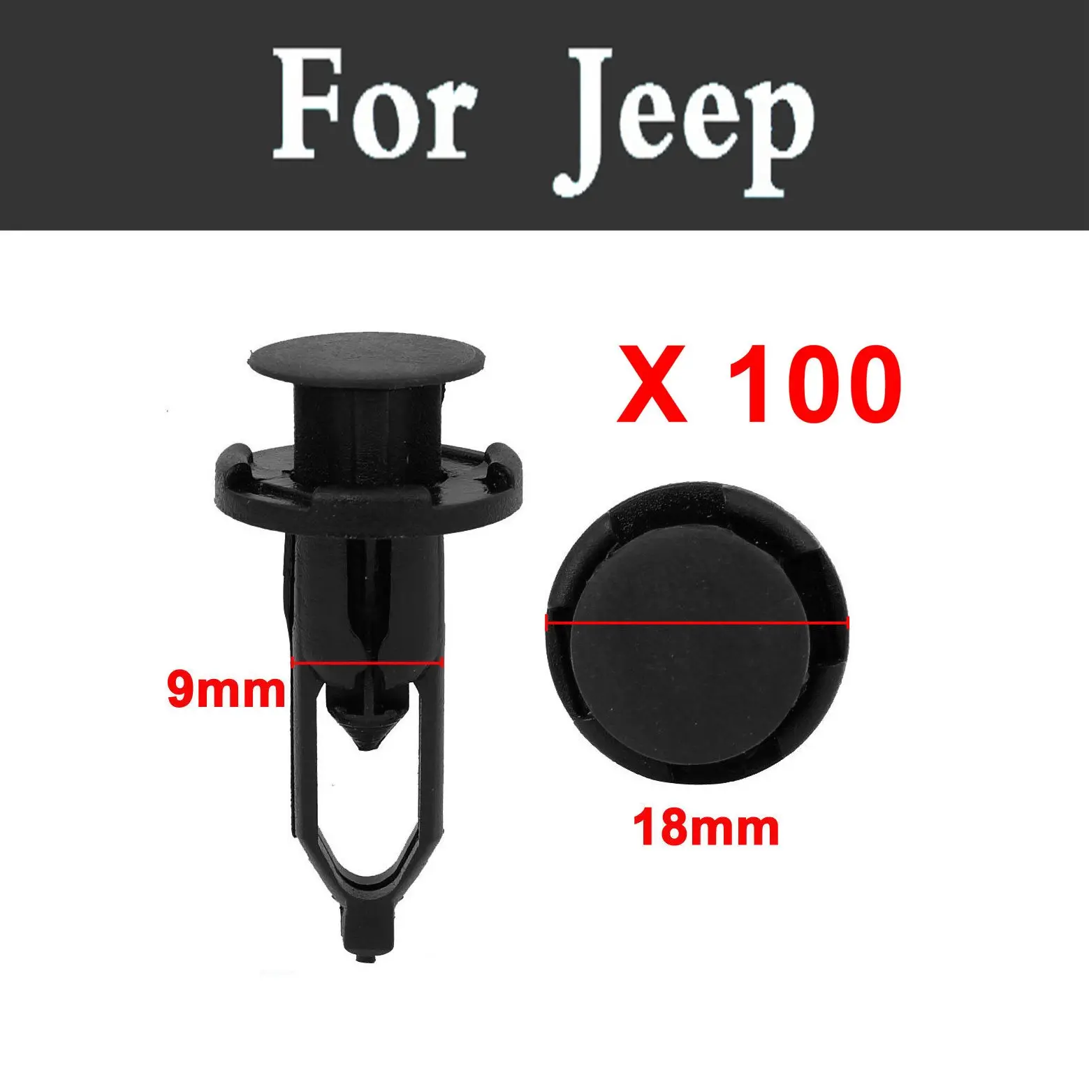 100 шт. пластиковые заклепки автомобильные крепежи крышка двери брызговик