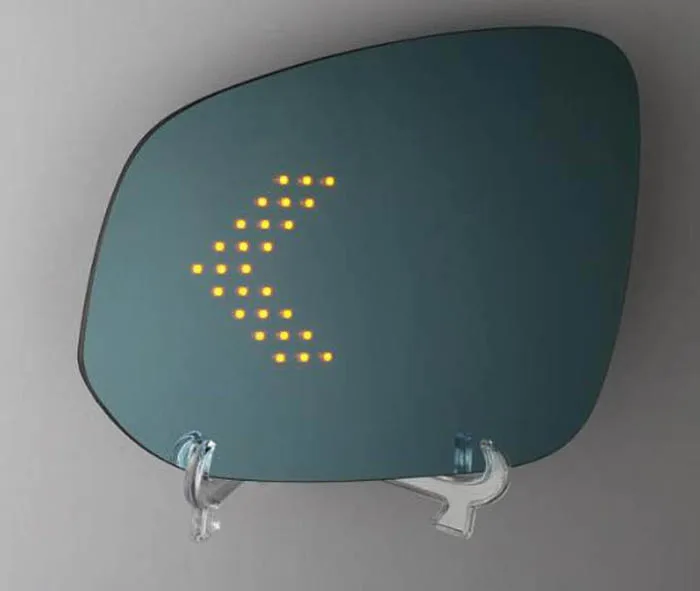 Led поворотник боковое зеркало заднего вида Стекло синий широкий угол обзора с подогревом для lexus RX 300 450h RX300 RX450h