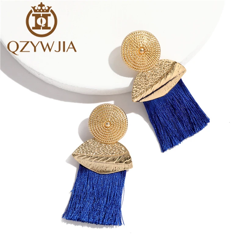 Tassel Earrings Bohemian Statement Luxury Long Earring Handmade Gifts For Women Geometric Fringe Fashion Drop Vintage | Украшения и
