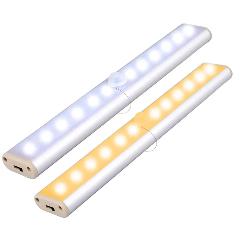 Инфракрасная Сенсорная лампа для человеческого тела длинная полоса USB ночник