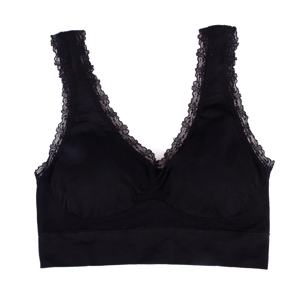 Для женщин бесшовные бюстгальтер майка femininas Досуг Растениеводство Топ Вязаные