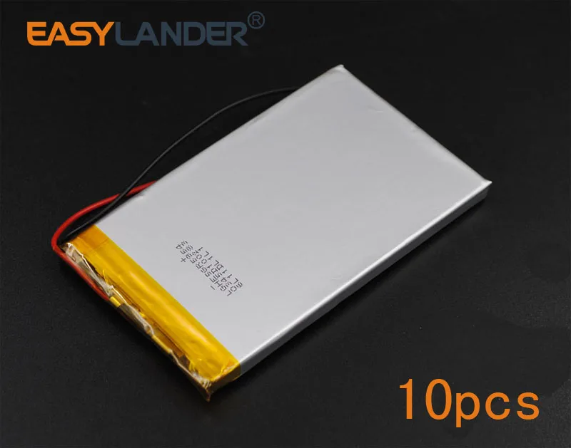 10 шт./лот 3 7 V 3700mAh 585493 перезаряжаемый литий-ионный полимерный аккумулятор для