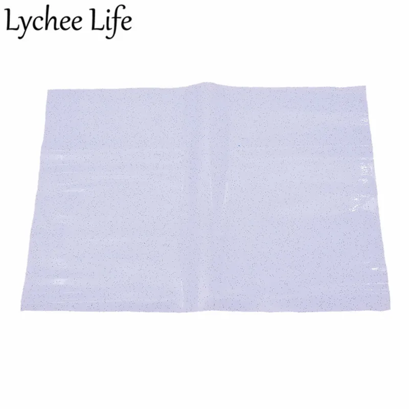 Lychee Life A4 прозрачная блестящая ткань красочные ПВХ 29x21 см Ткань DIY Современная домашняя одежда текстиль швейная ткань аксессуары