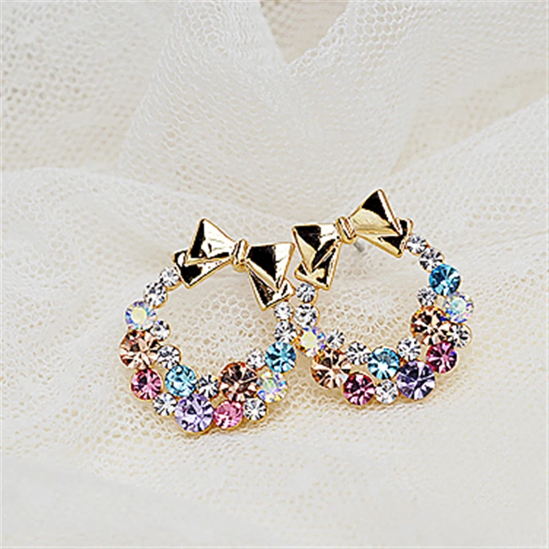 2019 Новое поступление Горячая мода Brincos Oorbellen Bijoux красочные Кристальные Eaerrings