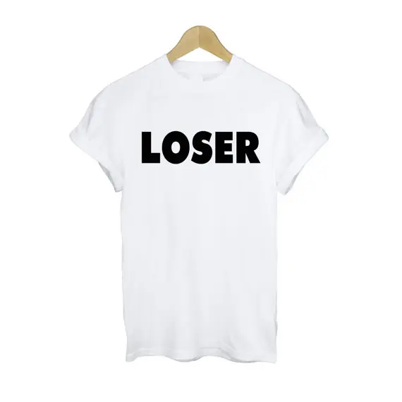 

Футболка для неудачника, популярные футболки унисекс, популярные хлопковые Женские Подарочные топы для девушек, Новая модная женская футбо...