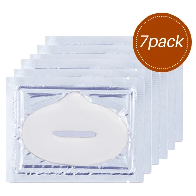 7pack white 2/3/5/6/7 Pack Кристалл Коллаген для губ маска для губ пополнела увеличитель губ масок увлажняющая питают анти-против старения Уинкль набор патчей - Цвет: 7pack white