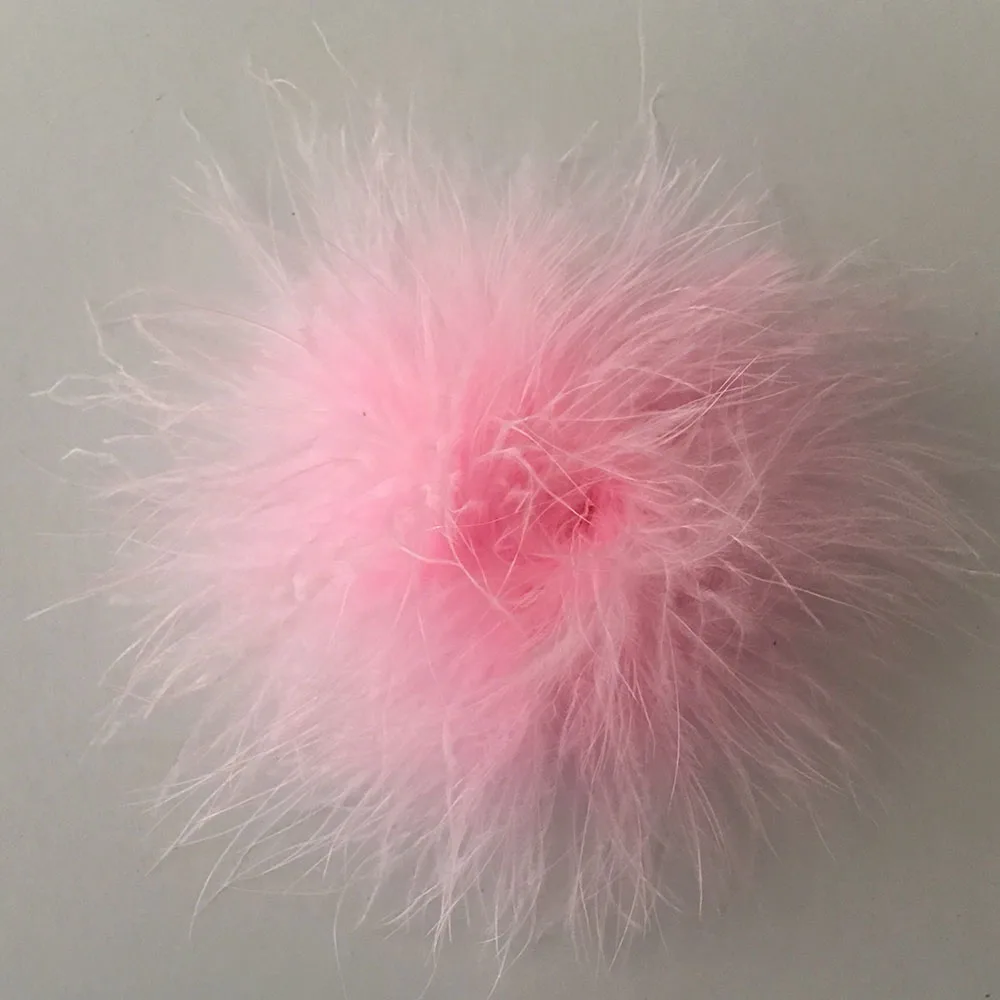 Модные аксессуары Marabou с перьями пышными цветами и круг из фетра для повязки на
