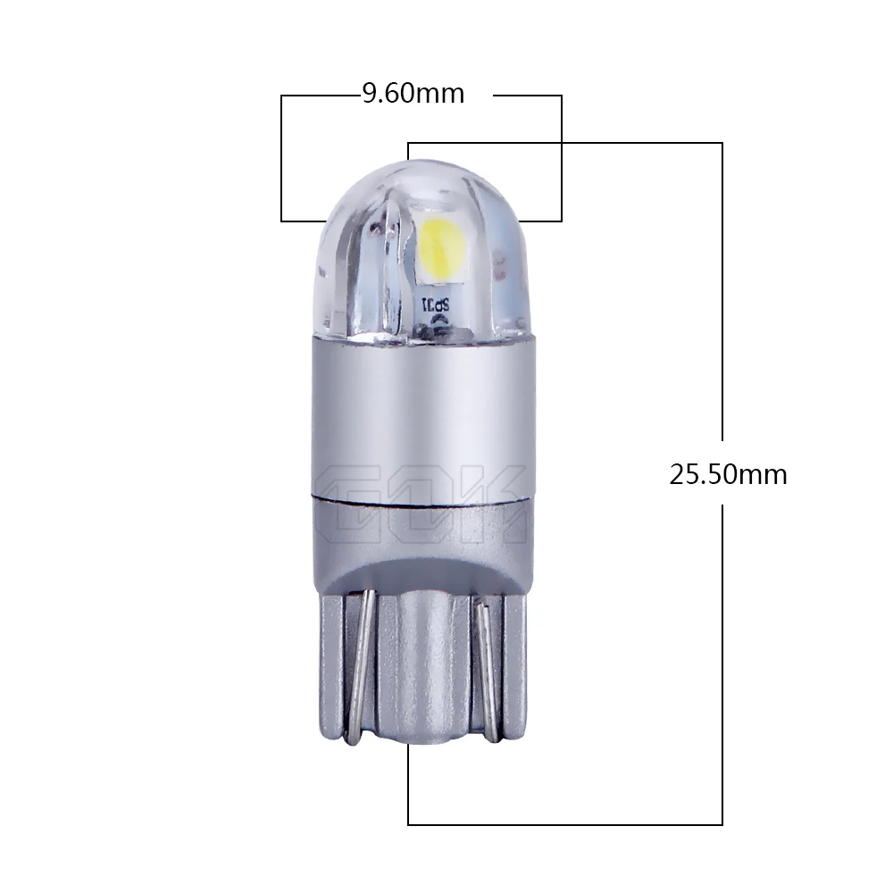 100 шт. белые светодиодные лампы T10 168 501 W5W клиновидная Светодиодная лампа 2smd