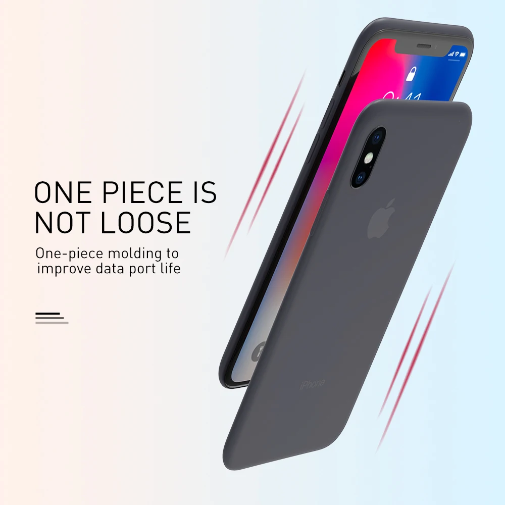 KEYSION 0.45mm Ultra-thin Phone Case for iPhone XS Max Micro-matte soft TPU silicone anti-slip Back Cover XR X |