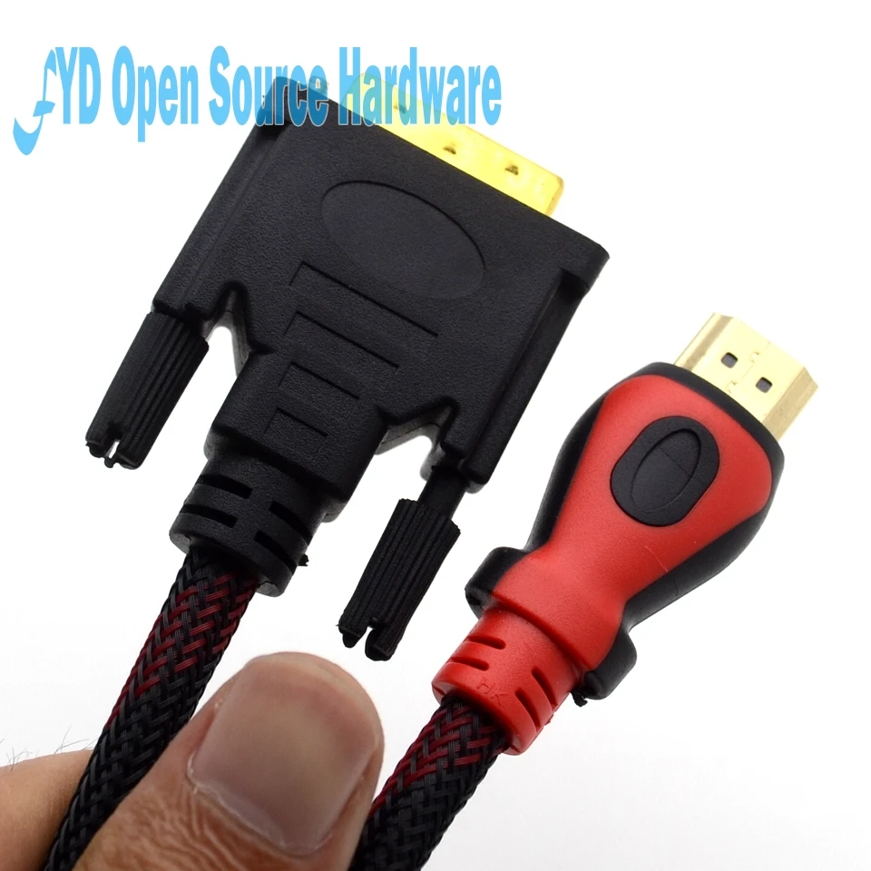 Аудио и видеокабели с быстрым поворотом DVI 24 + 1 Pin адаптер позолоченный штекер 1080P