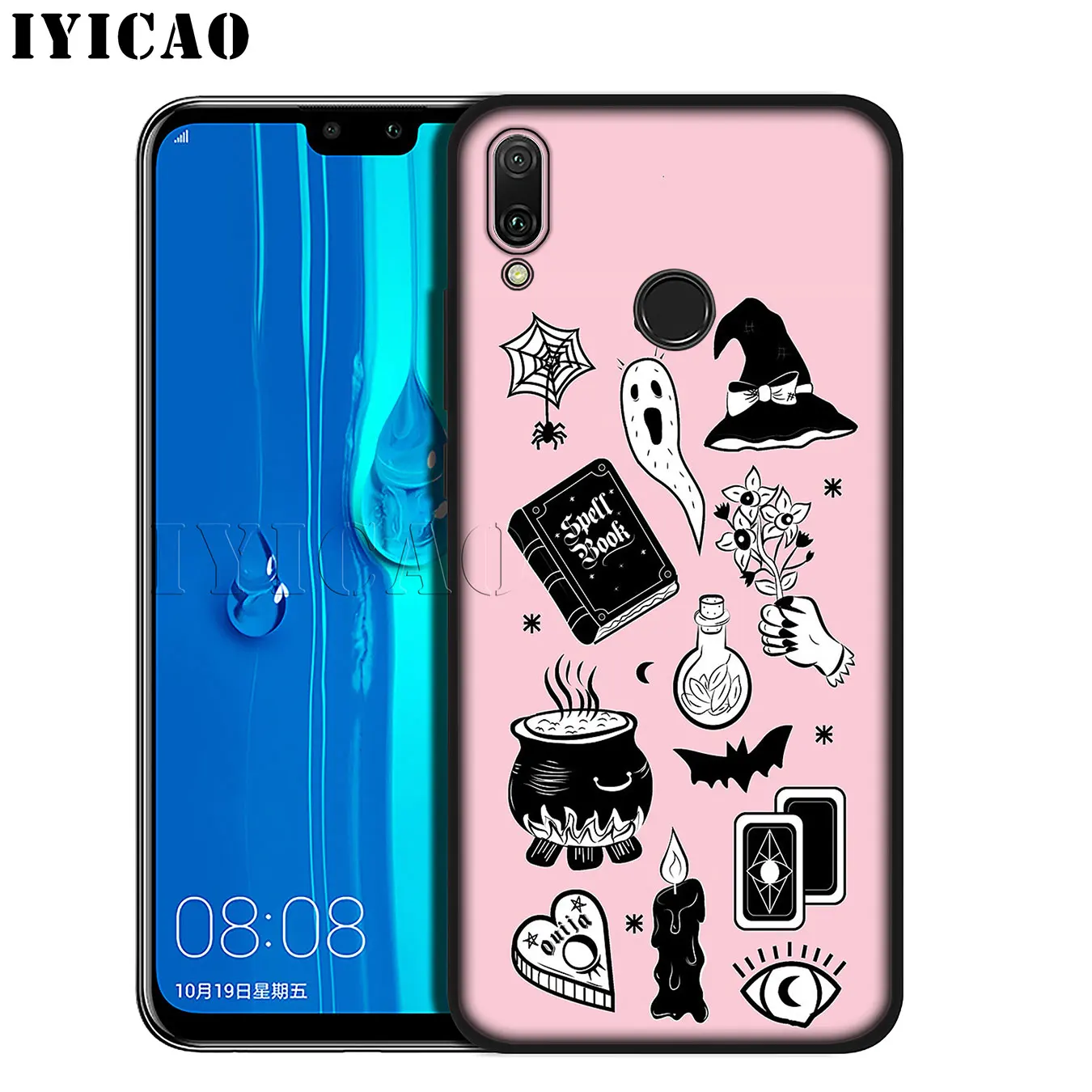 IYICAO Girly Pastel Witch Goth Мягкий силиконовый чехол для телефона Huawei Mate 30 20 10 Pro Lite Nova 5I 4 3i 3 2i