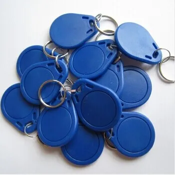 500pcs/Lot F08 RFID 13.56 Mhz IC Tag Token Key Ring cards Blue red black nfc tag | Безопасность и защита