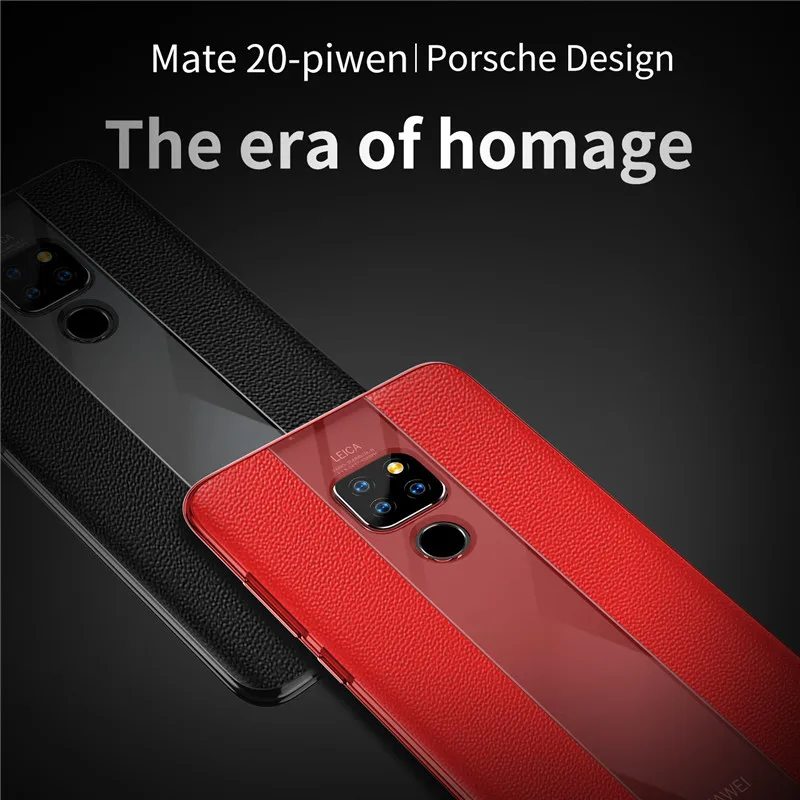 Чехол для Porsche Design Huawei Mate 20 Pro мягкий кожаный чехол с узором из кожи | Мобильные