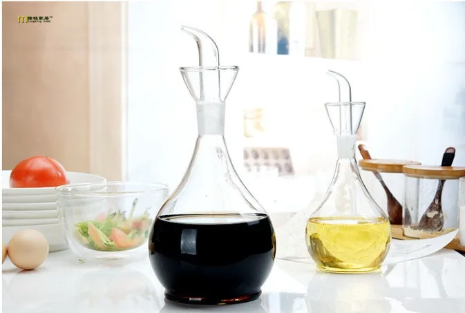 1 шт. Новая Большая емкость Экологичная бутылка для масла и уксуса стеклянная