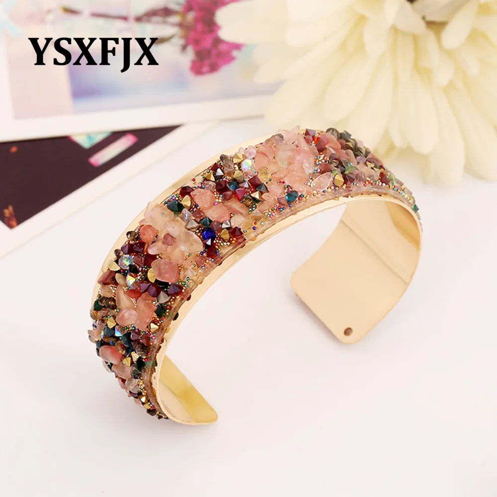 YSXFJX New fashion gravel jewelry bracelet personality set rhinestone classic | Украшения и аксессуары
