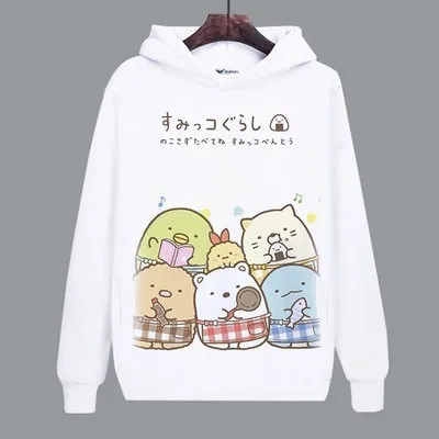 14 Женская толстовка для игры Sumikko Gurashi медведь Пингвин кошка милое пальто для девочек унисекс толстовки костюмы - Цвет: 14