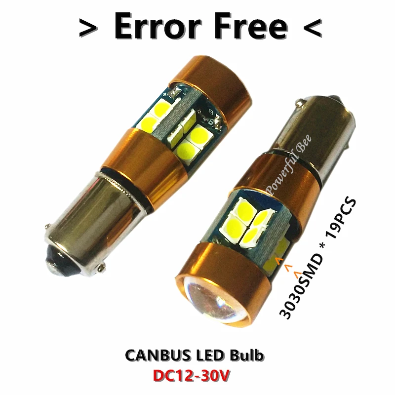 2 x CANBUS BAX9S H6W BA9S T4W 9.5W безошибочный белый/янтарный/желтый светодиодный автомобильный фонарь для маркировки сигнальных ламп.