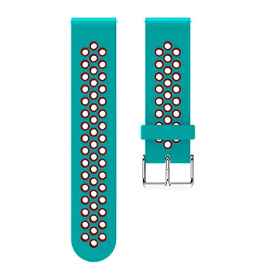Green red 20MM Silicone Strap Watchband for Garmin Forerunner 245 245M 645 Vivoactive 3 Smart Wristband Colorful Replacement Bracelet Band - Цвет: Green red