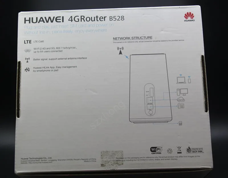 Разблокированный huawei B528 B528s-23a с антенной 4G LTE CAT6 300 Мбит/с CPE маршрутизатор с слотом для sim-карты PK B525, E5186, E5172, B310