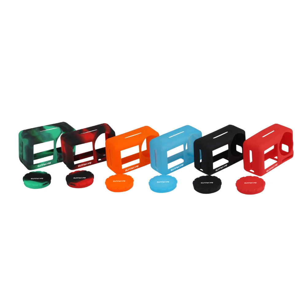 

3in1 Silicone Case Lens Cover Cap & Neck Strap Protective Accessories for DJI OSMO Action
