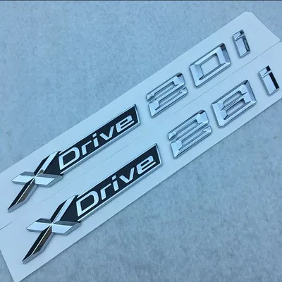 5X Новый ABS хромированный автомобиль XDrive логотип эмблема отделка наклейка X Drive 20i
