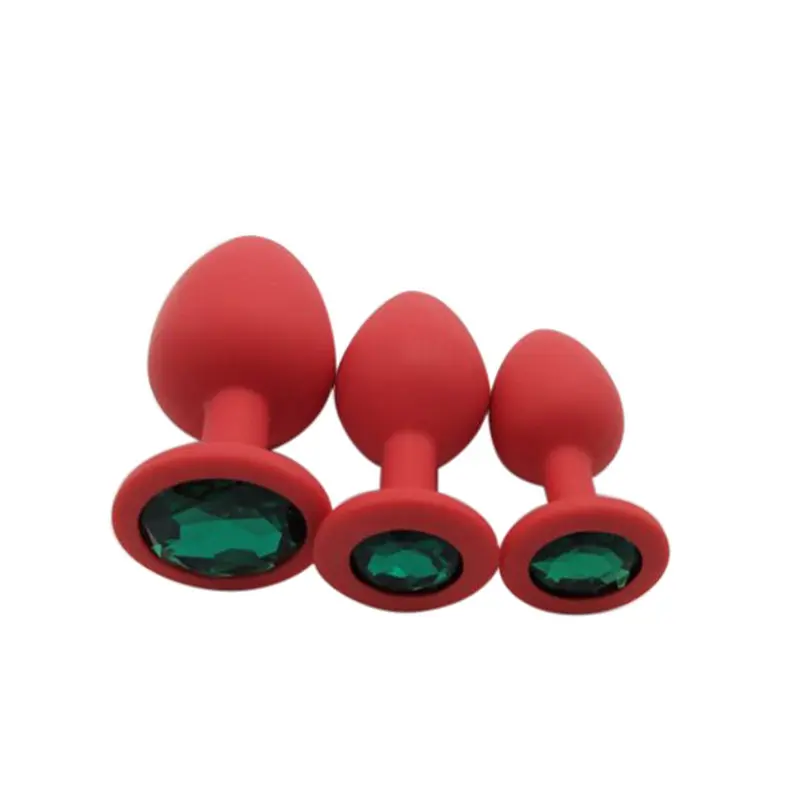 3 шт. мягкий силиконовый анальный фаллоимитатор Анальная пробка массажер