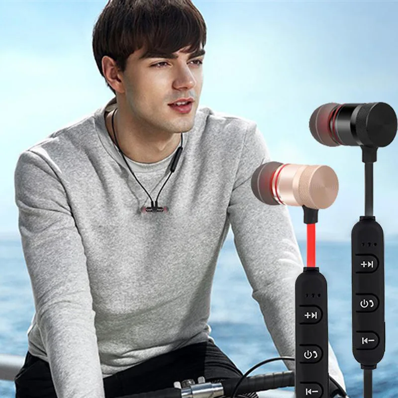 Беспроводные наушники вкладыши Bluetooth BT4.1 20 шт./лот стерео с микрофоном для звонков