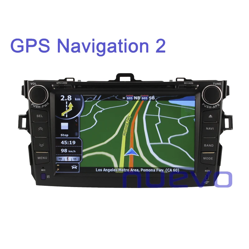 Большой 8 дюймов Car Dvd-плеер с GPS для Toyota Corolla (2007-2012) + камера заднего вида назад |