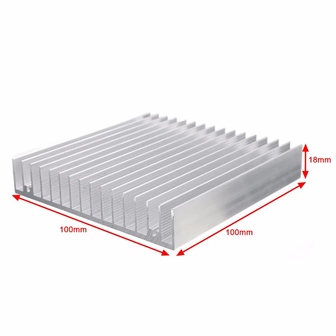 Модуль радиатора 100x100x18 мм алюминиевый радиатор IC Радиатор охлаждения ребра для