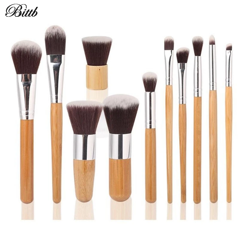 Bittb 11Pcs Makeup Brush Kits Eyelash Eyeshadow Concealer Foundation Powder Blush Cosmetics Blendring Tools | Красота и здоровье