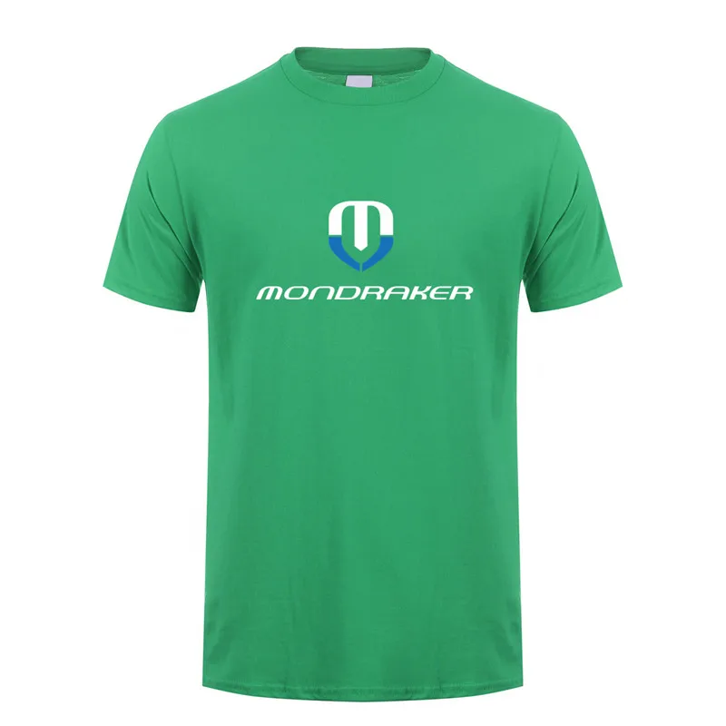 Irish Green Mondraker велосипеды футболка Летняя хлопковая футболка с короткими рукавами Mondraker Мужская футболка футболки LH-076 - Цвет: Irish Green