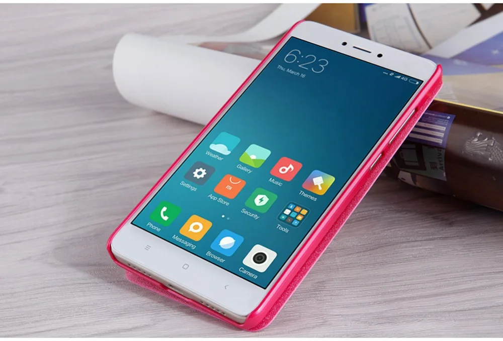 Для Xiaomi Redmi Note 4 чехол Nillkin из блестящей кожи с откидной крышкой Обложка для Redmi Note 3/Note 4X Магнитный смарт-чехол для мобильного телефона