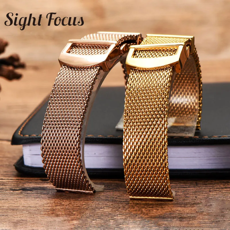 Ремешок для часов Milanese Mesh из нержавеющей стали 20 мм 22 IWC Portofino IW356501 356505 сменный
