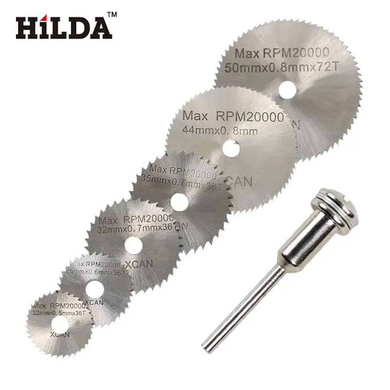 HILDA 7 шт. Мини HSS циркулярная пила вращающийся инструмент режущие диски