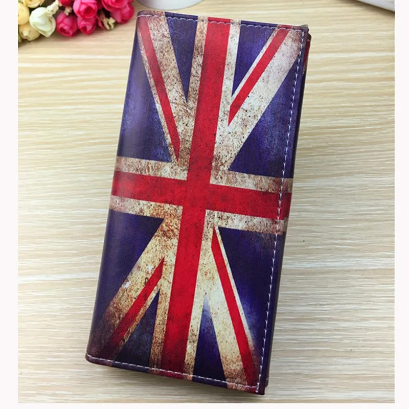 Женские кошельки женские сумки с флагом стильное портмоне для монет визитница