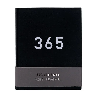 LENWA My Year Planning Book notebook 365 ткань блокнот дневник 1 шт - Цвет: BLACK PLUS